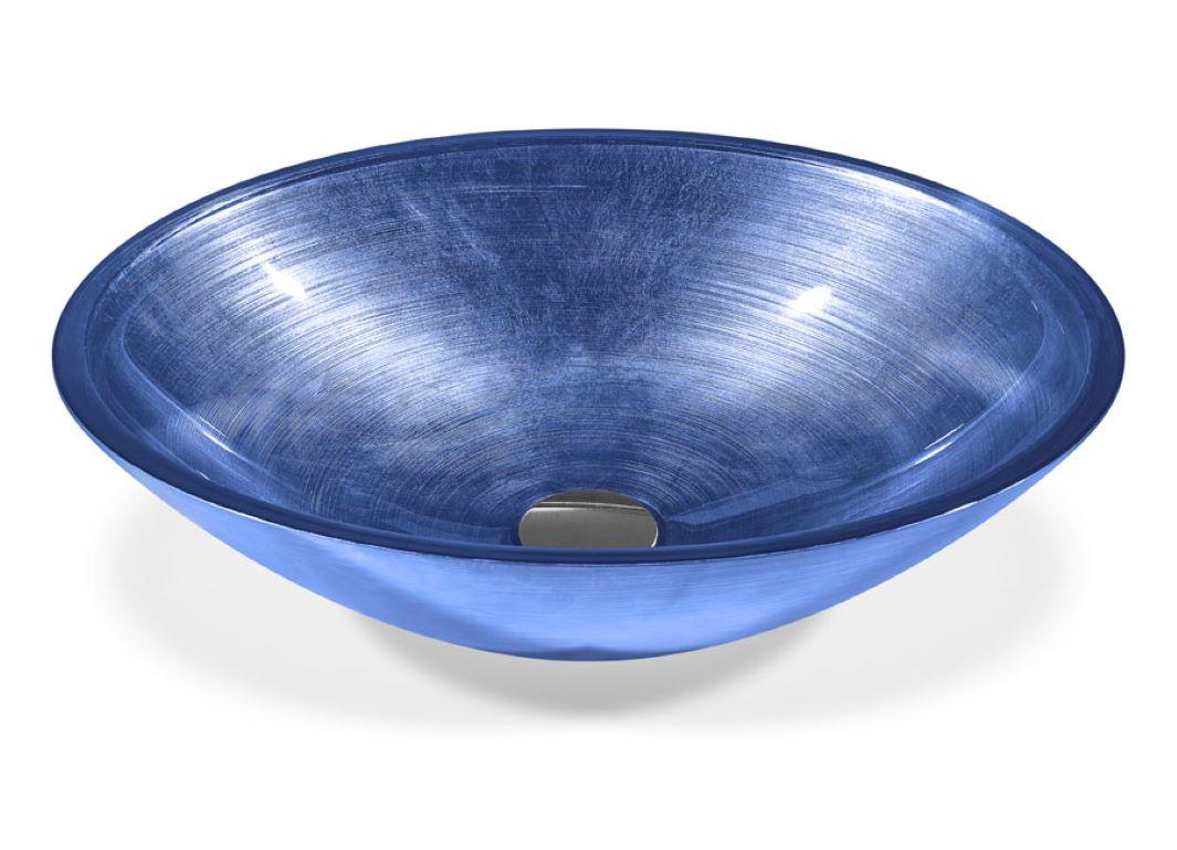 Lavabo de vidrio sodocálcico sin plomo Disponible en 3 dimensiones diferentes en venta 5