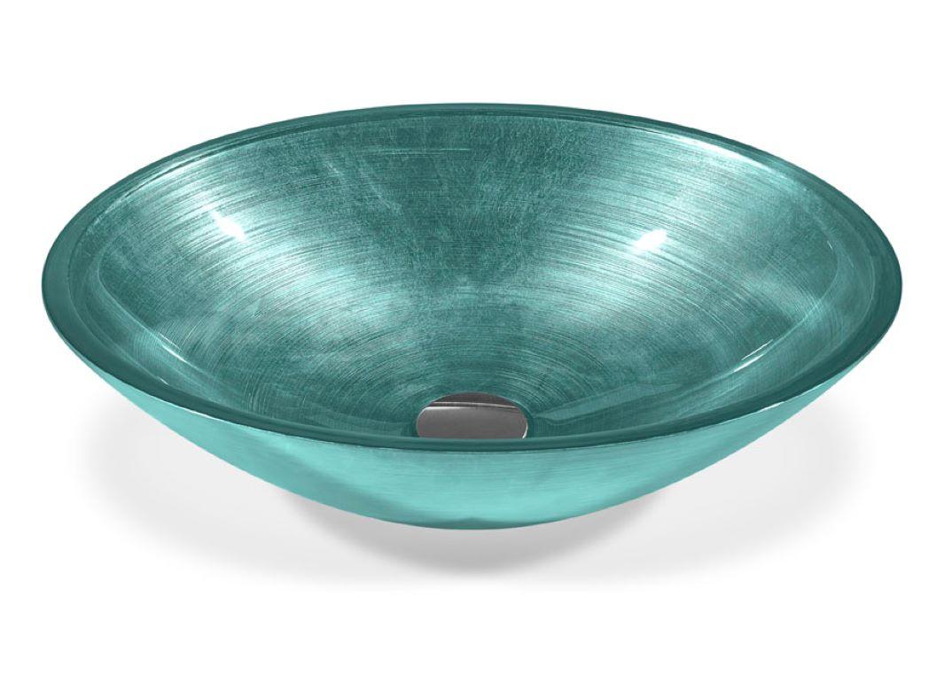 Contemporary Washbasin in Soda Lime Glass Without Lead Available in 3 Different Dimension For Sale