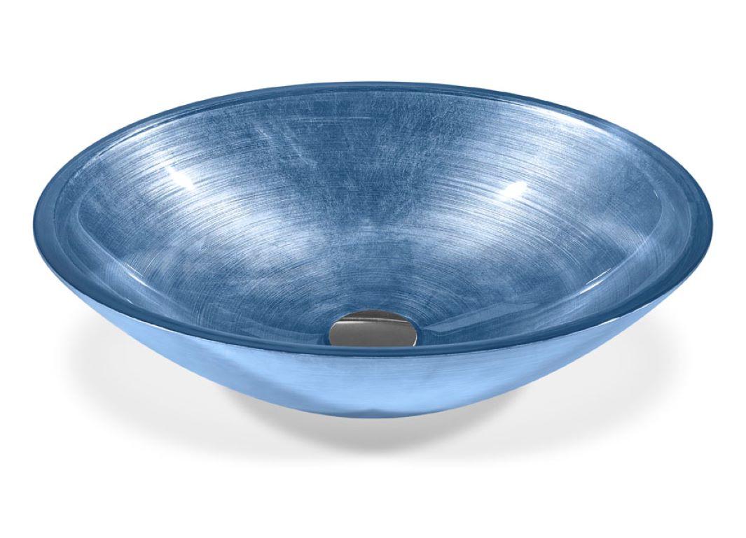 Lavabo de vidrio sodocálcico sin plomo Disponible en 3 dimensiones diferentes en venta 2