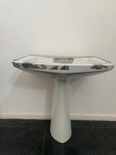 Washbasin with Column "Z" Series by Giò Ponti for Ideal Stadard