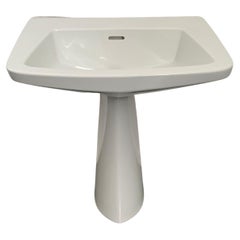 Vintage Washbasin with Column "Z" Series by Giò Ponti for Ideal Stadard