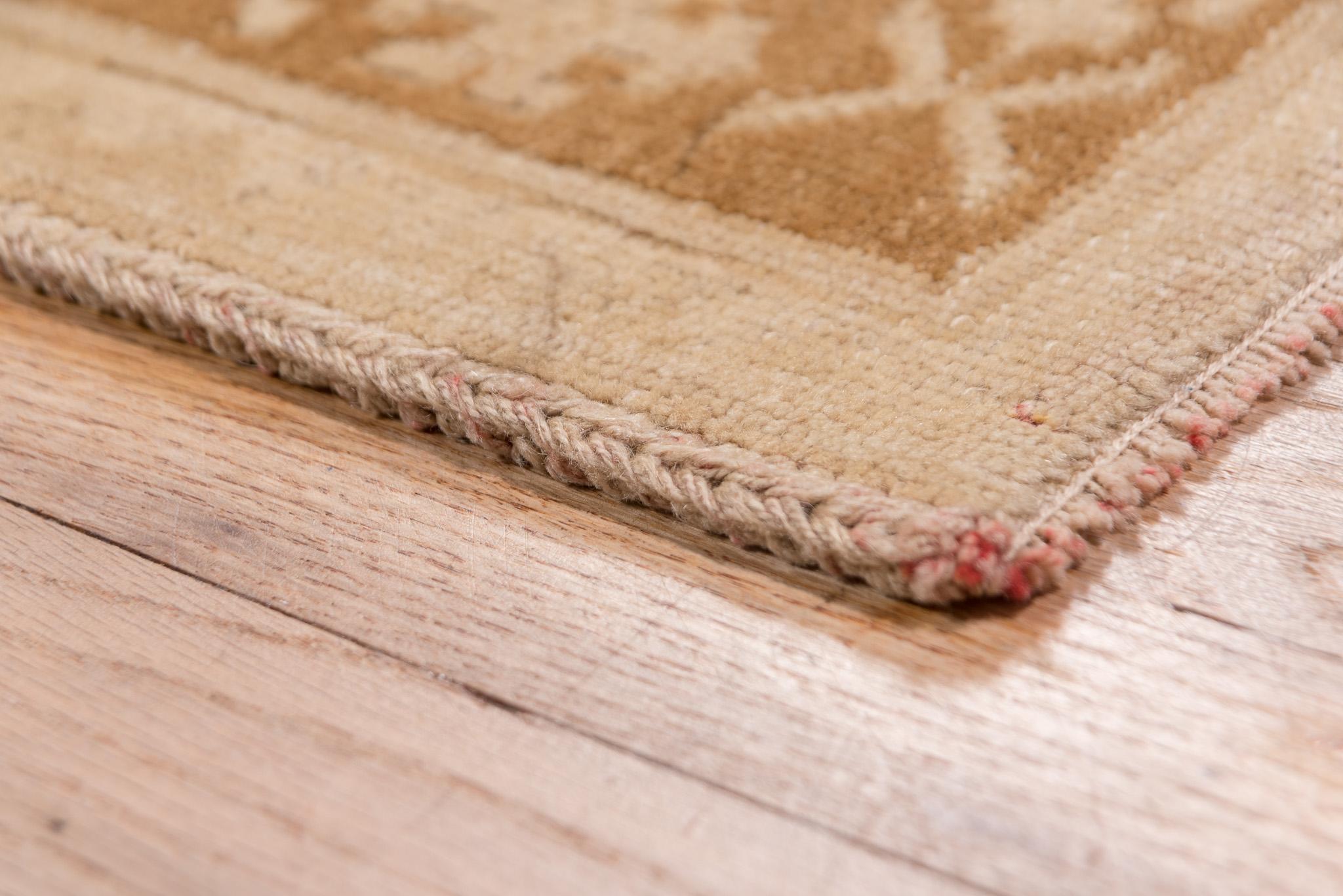 Washed Brown Oushak im Angebot 1