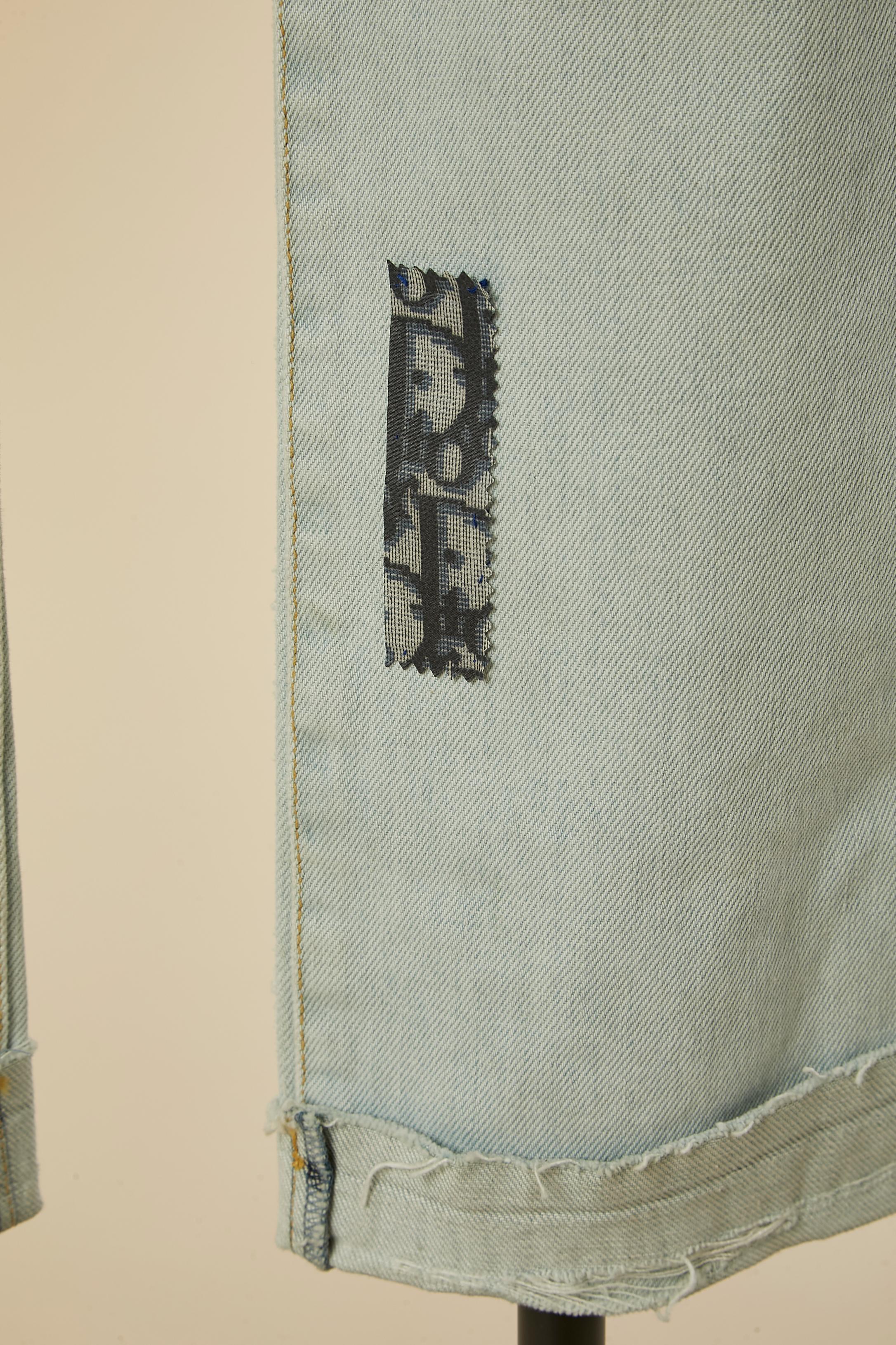 Jean en denim délavé CHRISTIAN DIOR Excellent état - En vente à Saint-Ouen-Sur-Seine, FR