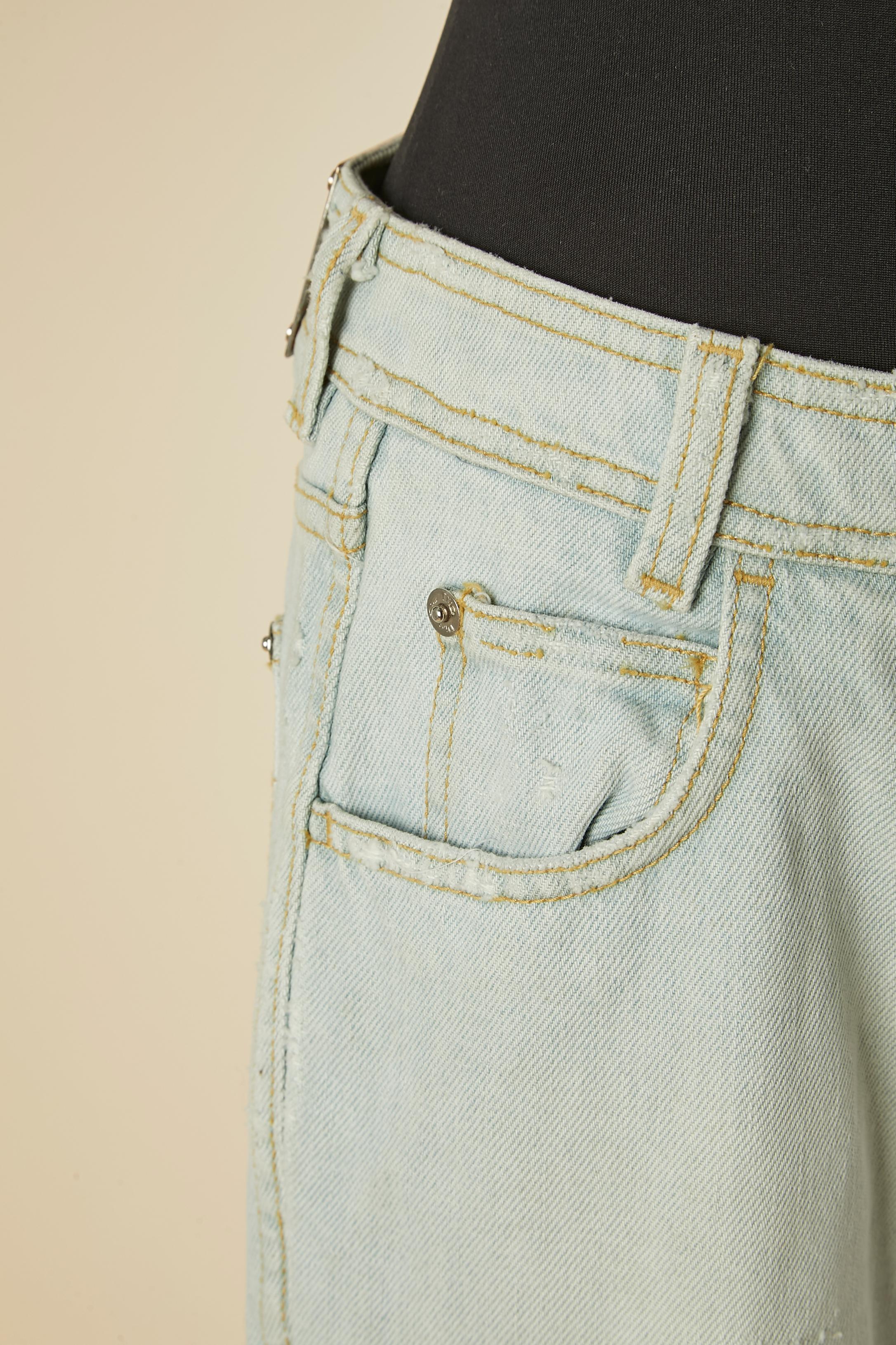 Jean en denim délavé CHRISTIAN DIOR en vente 1