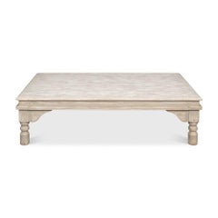 Mesa baja gris lavada