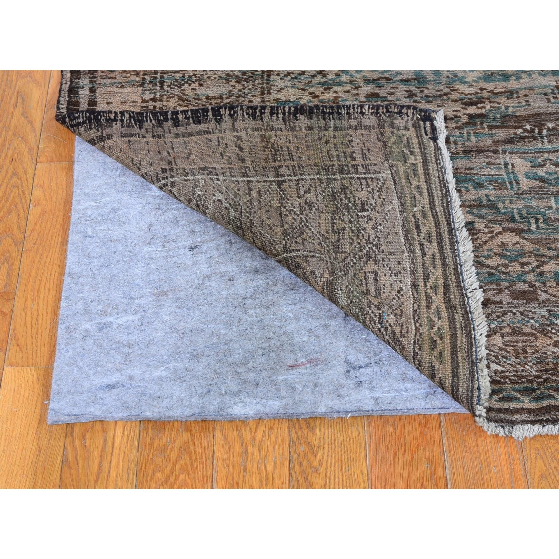 Persian Washed out and Vintage Afghan Baluch Pure Wool Hand Knotted Oriental Rug For Sale