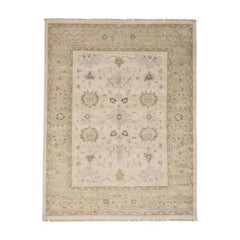 Washed Out Super Oushak Pure Wool Hand Knotted Rug