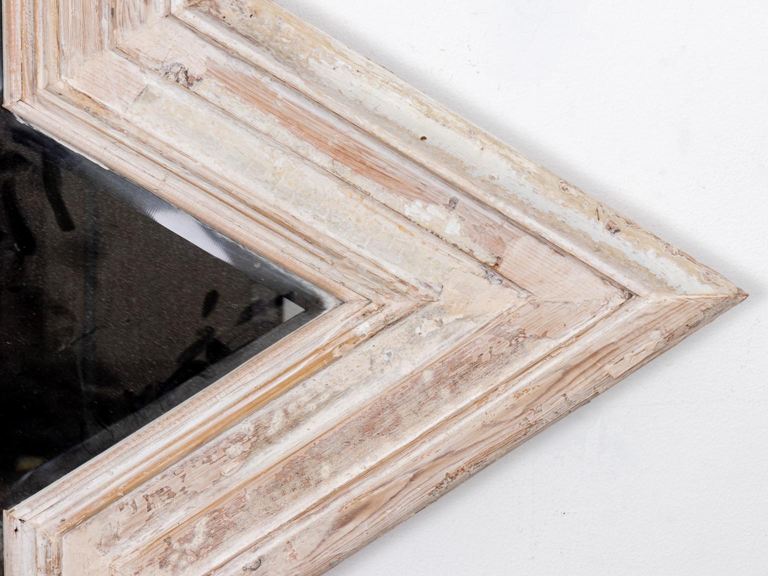 Washed Wood Star Mirror For Sale 1