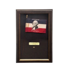 Bandiera da parata "Washington Bicentennial 1732-1932", stampata, CIRCA 1930