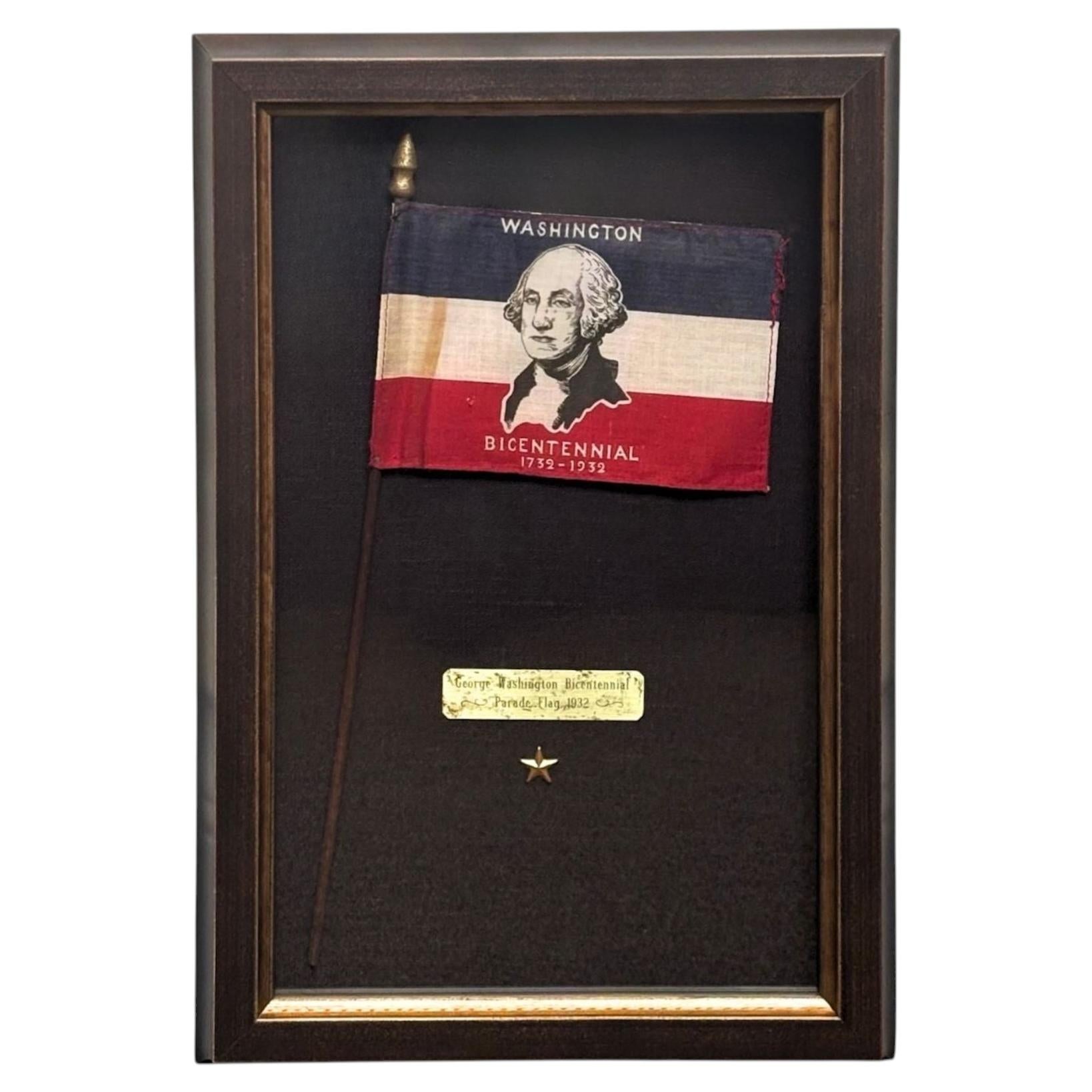 Bandera del desfile «Bicentenario de Washington 1732-1932», impresa, hacia 1930