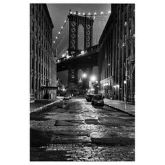 Washington Bridge New York, Black and White Fine Art Print, by Rainer Martini