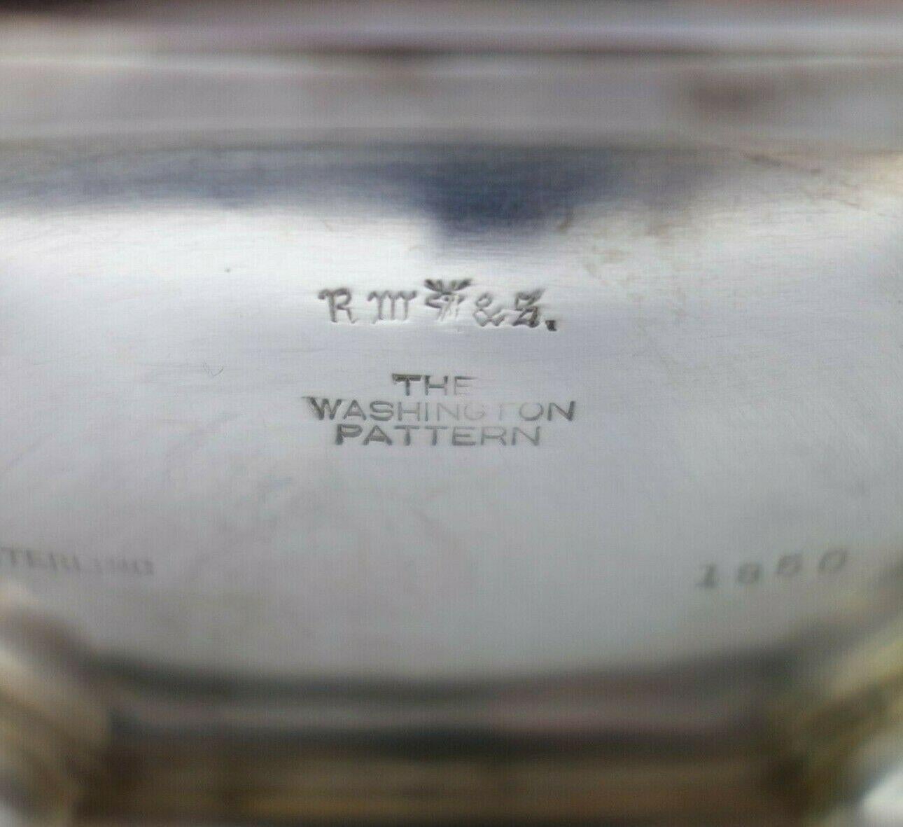 Washington by Wallace Sterling Silver Tea Set 5-Piece #1850 2
