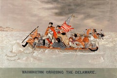 "Washington Crossing the Delaware" Embroidery with a Trapunto Needlework