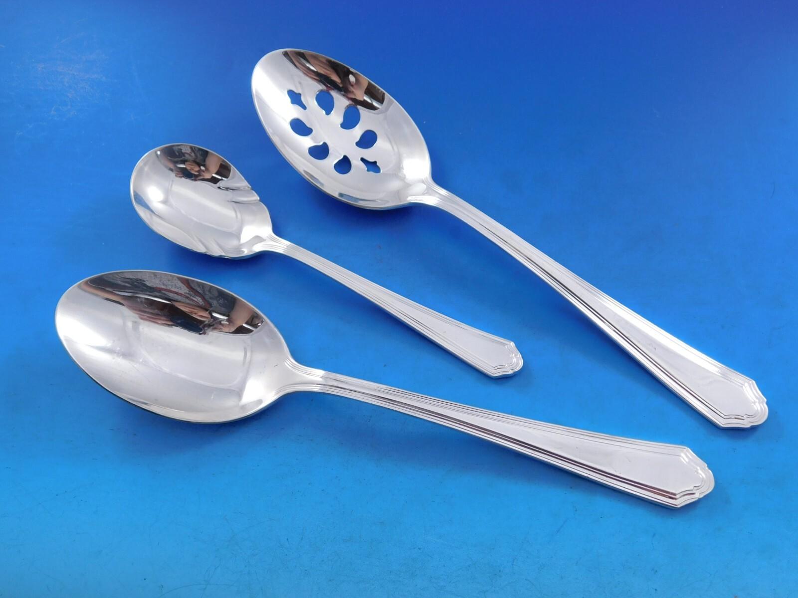 Placcato argento Washington Irving by Gorham Set di posate in silverplate per 12 persone Servizio 65 pezzi in vendita