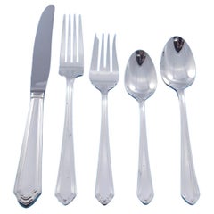 Washington Irving by Gorham Silverplate Flatware Set for 12 Service 65 Pieces