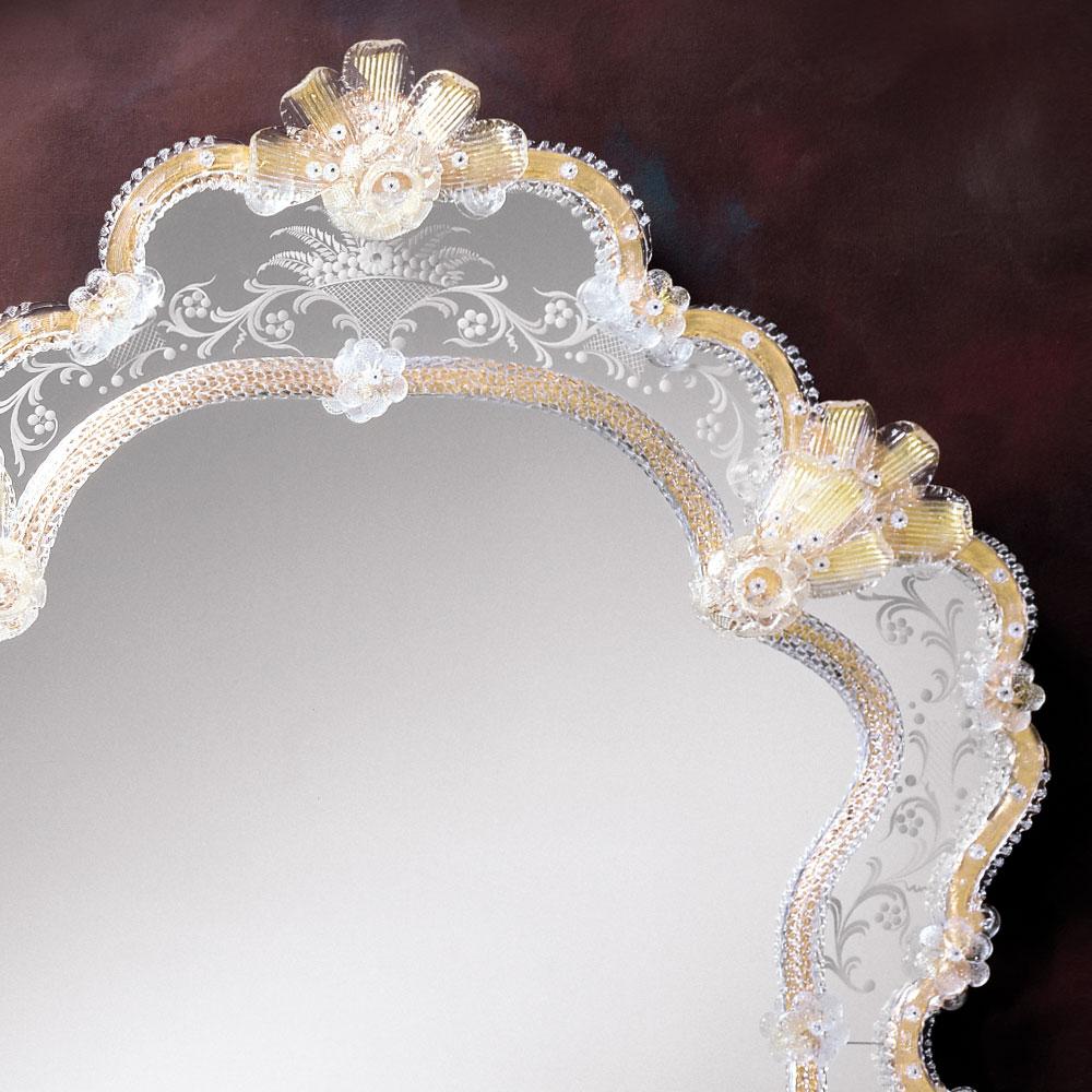 Européen Miroir de luxe de Murano de Washington en vente