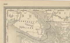 Washington Map 1888 – Antique Railroads, Indian Reservations & Counties