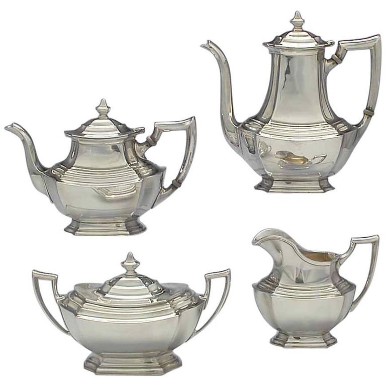 Washington, Sterling Silver Tea Set by Wallace at 1stDibs