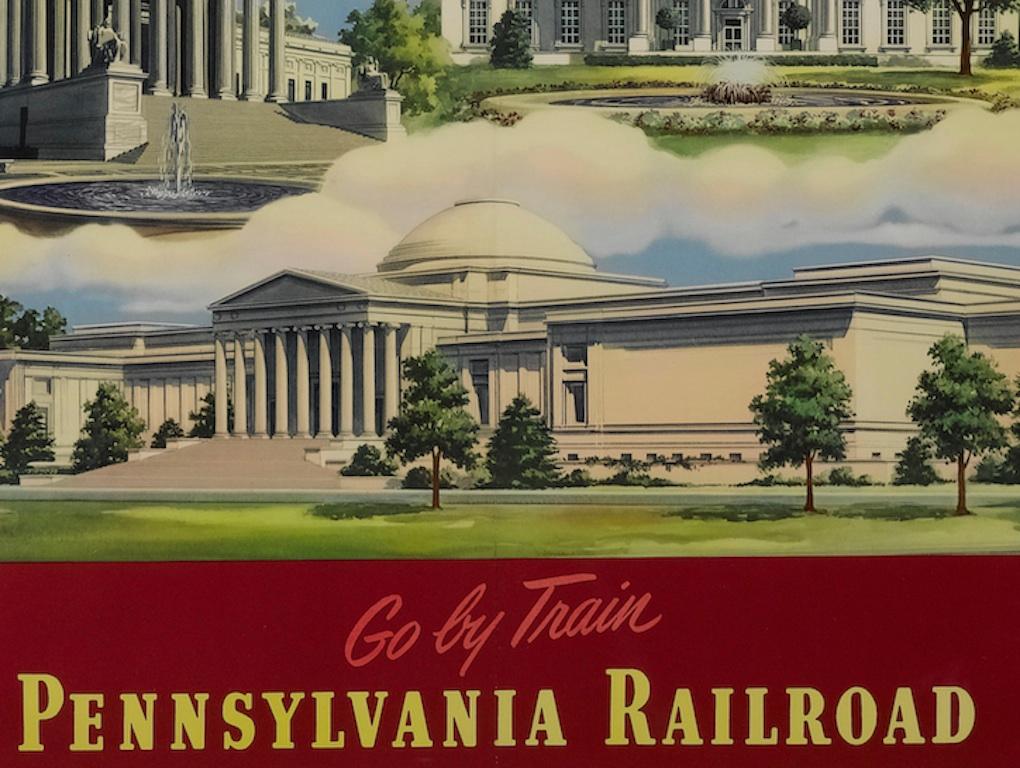 the pennsylvania railroad printed this poster during world war ii