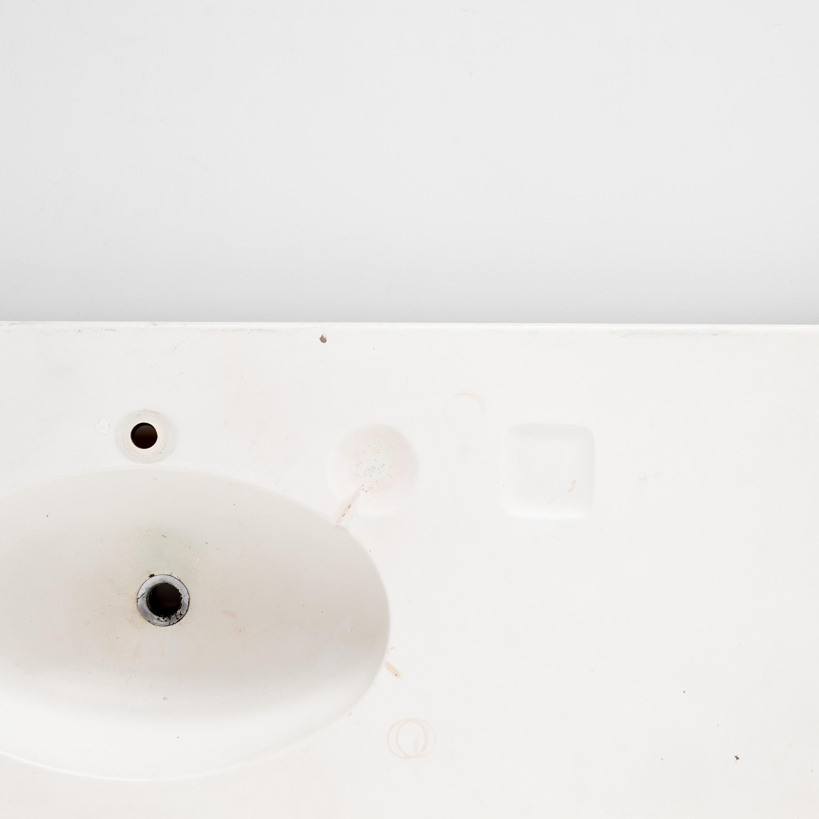 Waschtisch, Waschbecken, Charlotte Perriand, Les Arcs, Frankreich, 1970er Jahre im Angebot 4