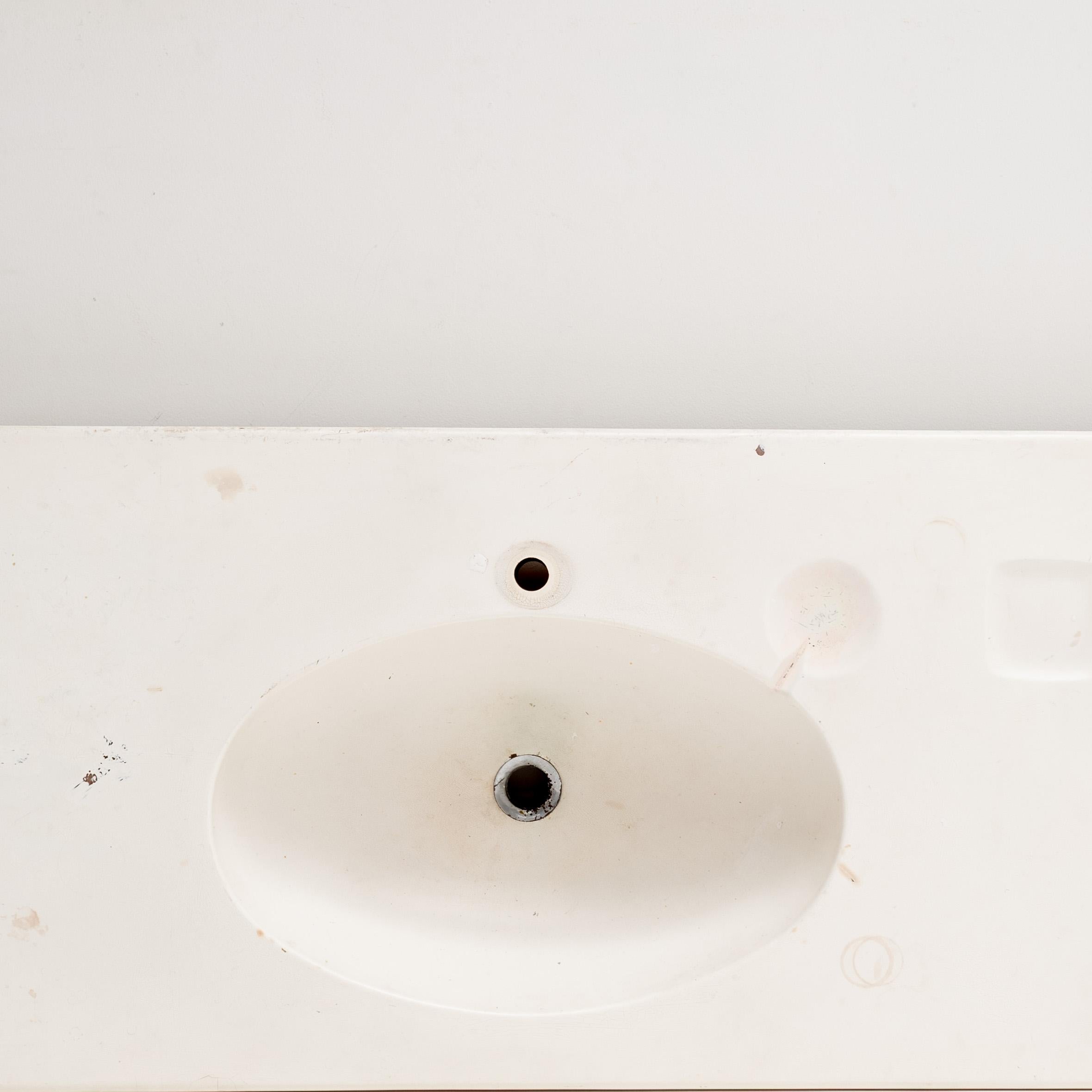 Waschtisch, Waschbecken, Charlotte Perriand, Les Arcs, Frankreich, 1970er Jahre im Angebot 1