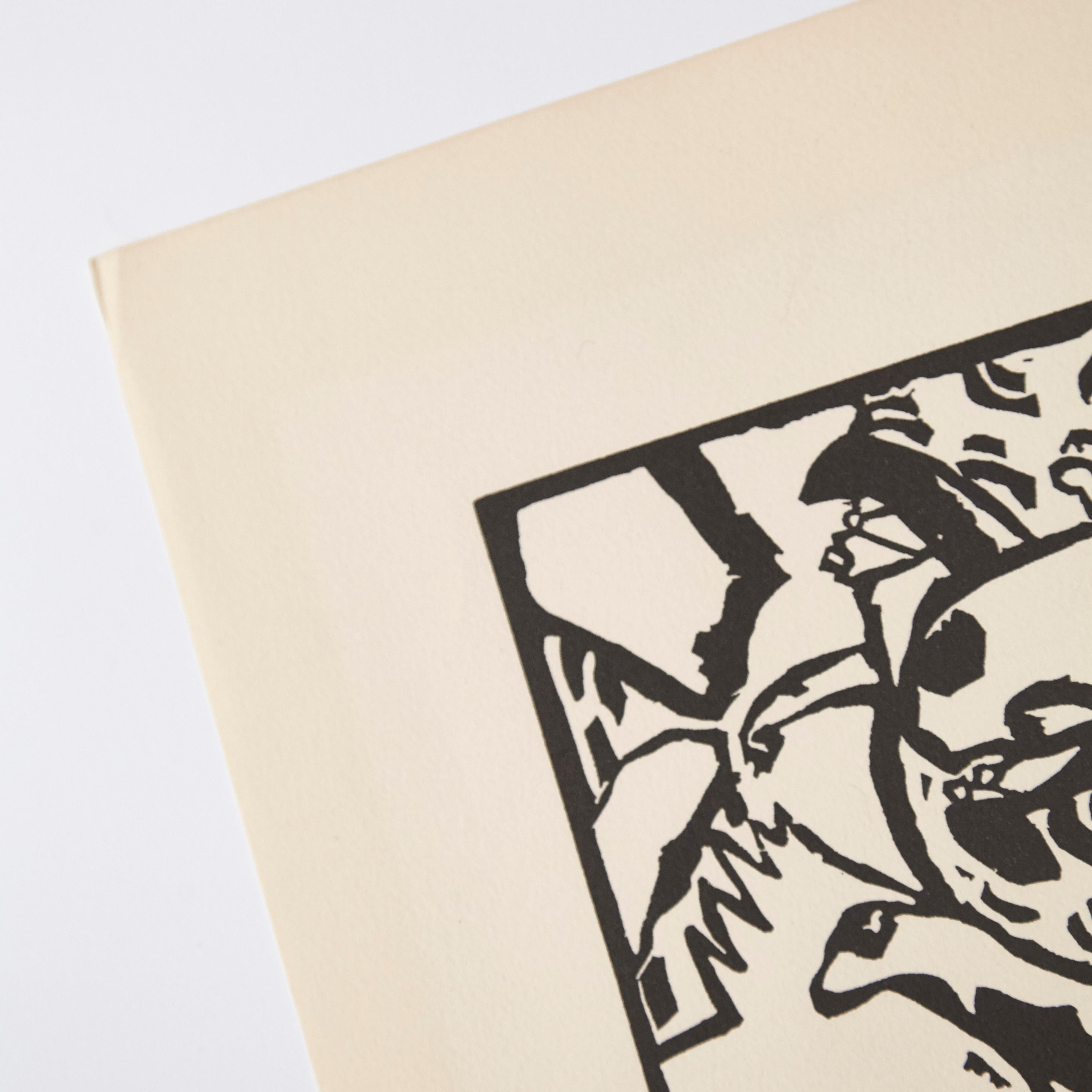 Mid-Century Modern Wasilly Kandinsky, Wood Engraving for 