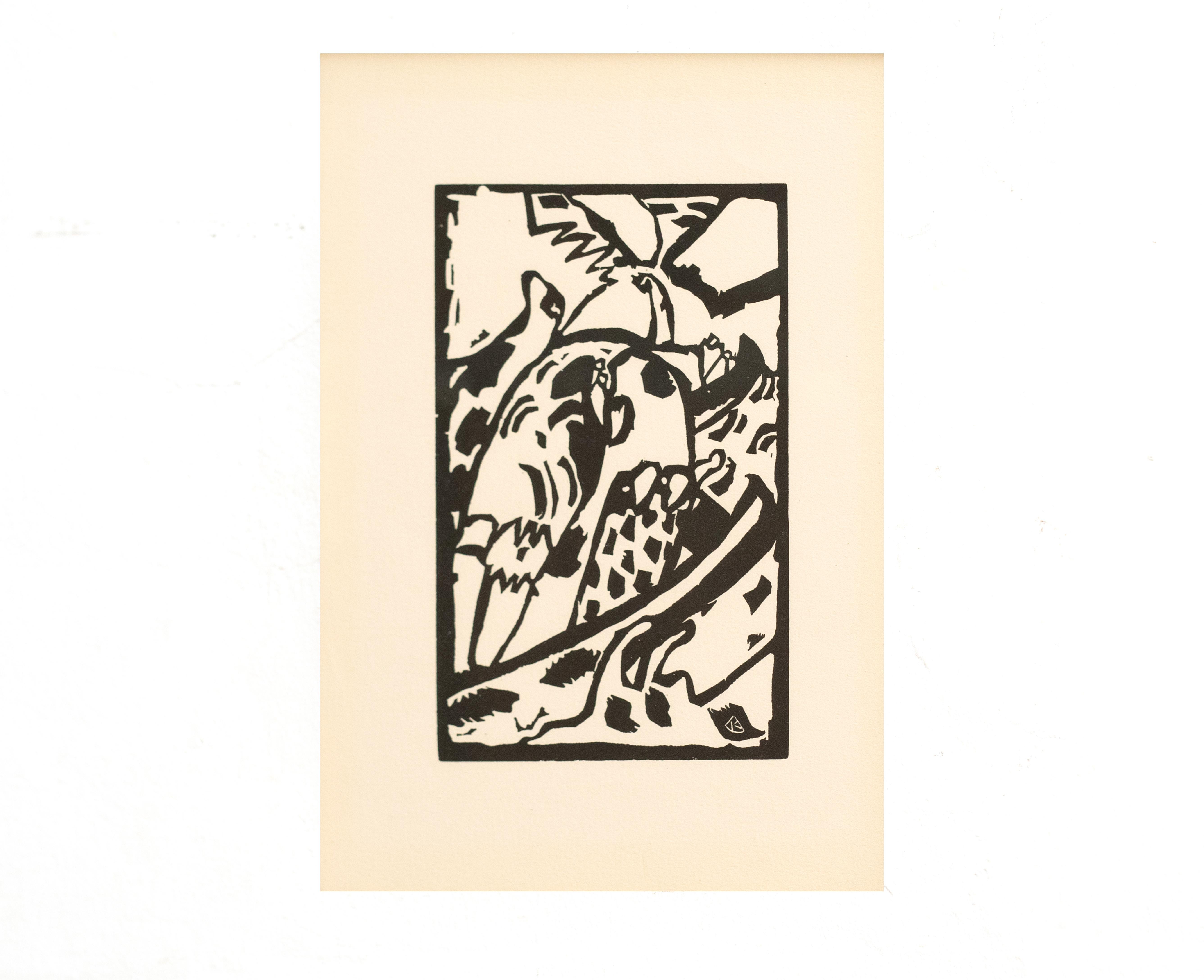 Mid-20th Century Wasilly Kandinsky, Wood Engraving for 