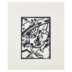 Wasilly Kandinsky, Wood Engraving for "Klaenge" Portfolio on Arches Paper