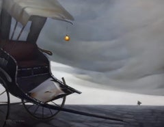 Rickshaw, Oil on Canvas, by Indian Modern Artist Wasim Kapoor "In Stock"