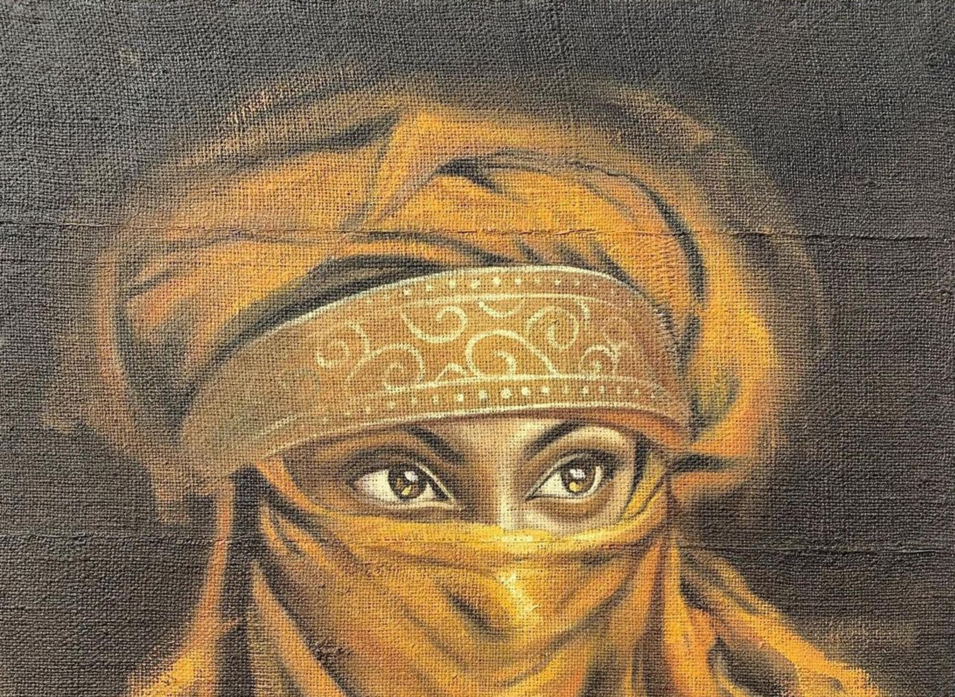 Delicia Conocida - Siglo XXI, Contemporáneo, Retrato Figurativo, Religioso - Painting de Wasiu Adelakun