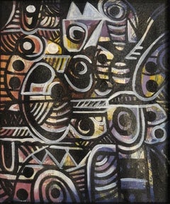 Afrika-Motive 2 -21. Jahrhundert Zeitgenössisch, Abstrakter Expressionismus, Design