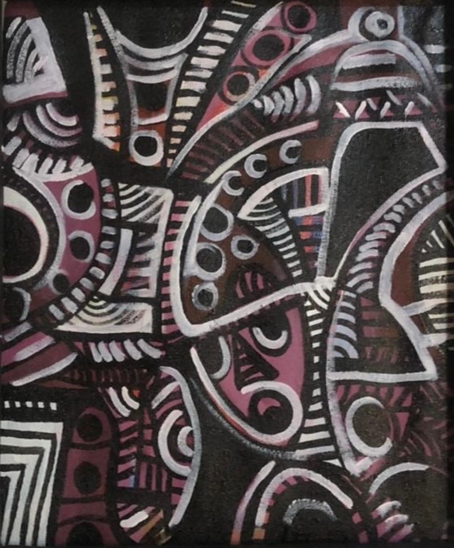 Motivi africani 4 -21° Secolo Contemporaneo, Espressionismo Astratto, Design