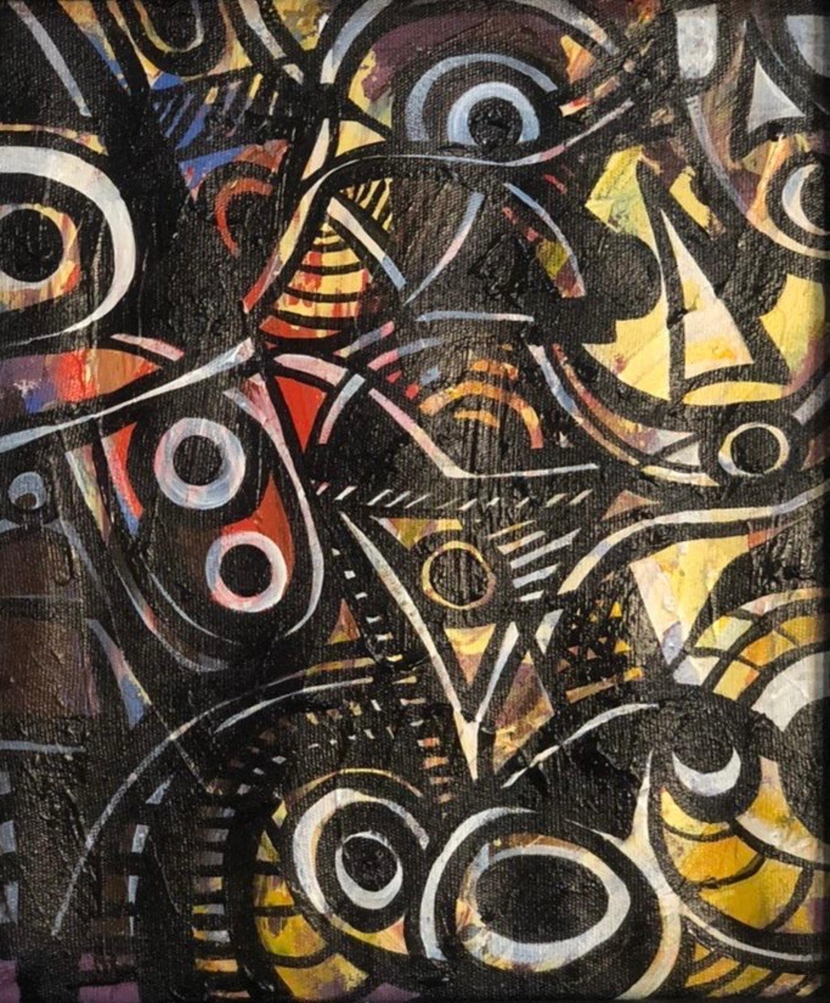 Afrika-Motive 6 -21. Jahrhundert Zeitgenössisch, Abstrakter Expressionismus, Design