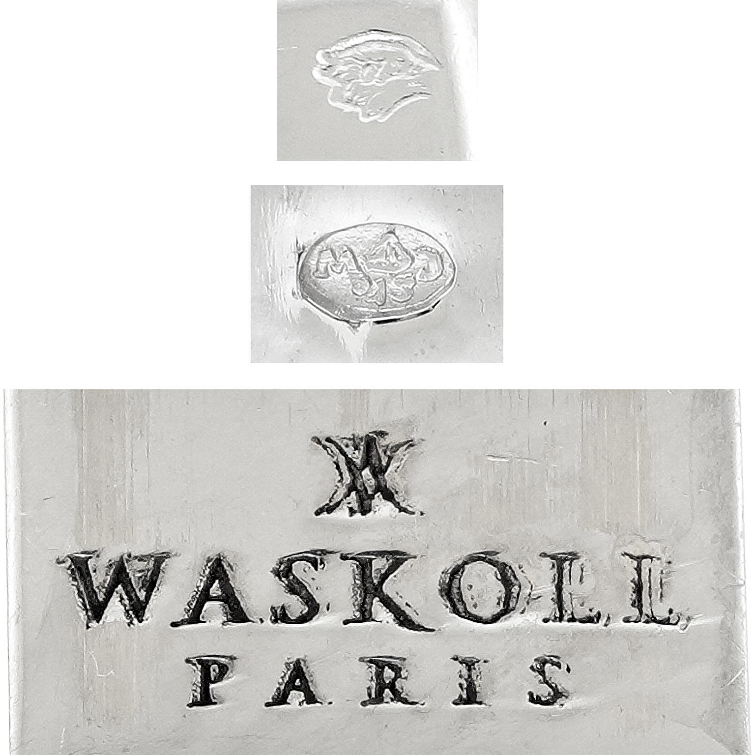 Waskoll Paris Collier Flamme 24 carats de diamants Unisexe en vente