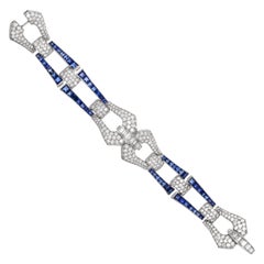 White Diamond Link Bracelets