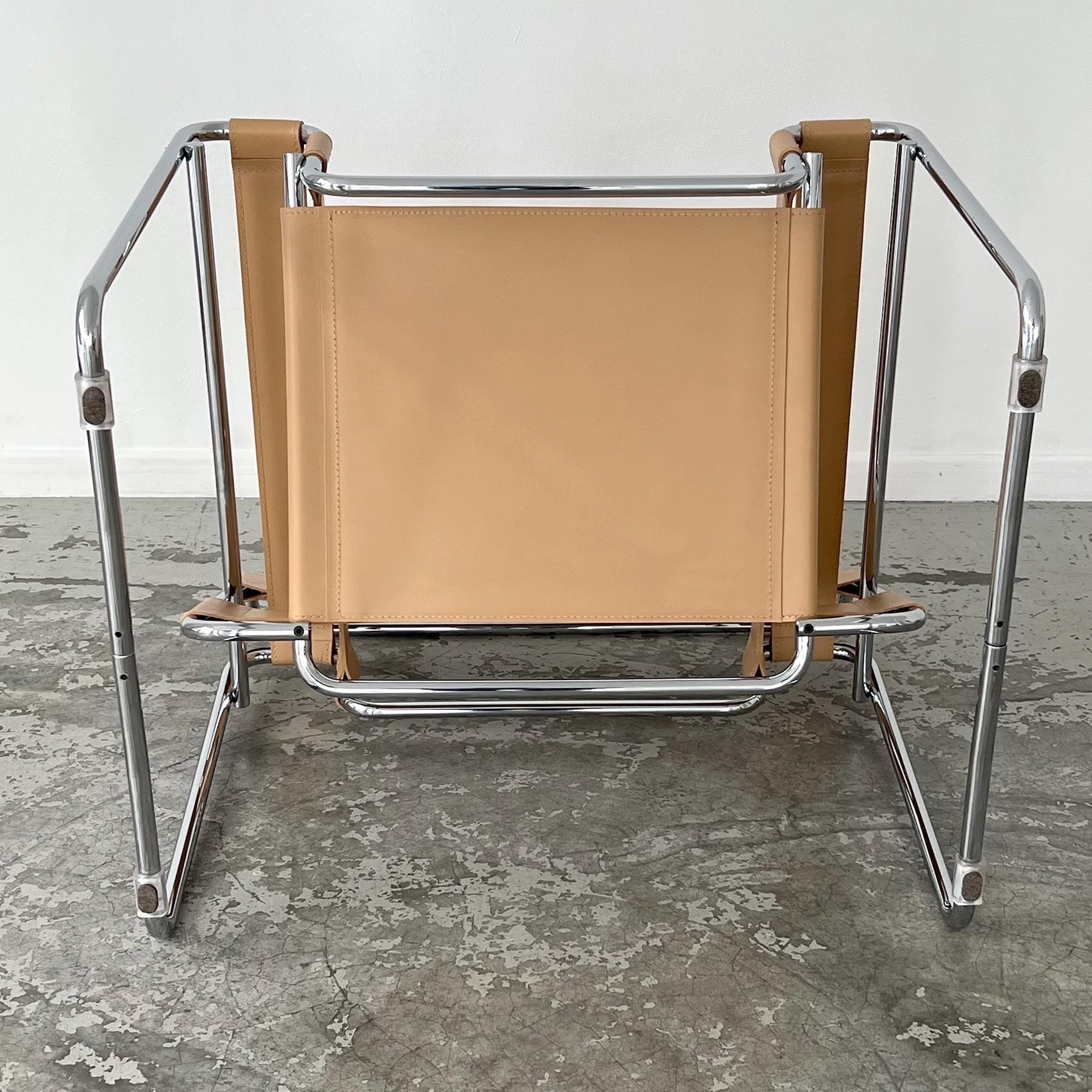 European Wassily armchair by Marcel Breuer Gavina edition Italy 1960s For Sale