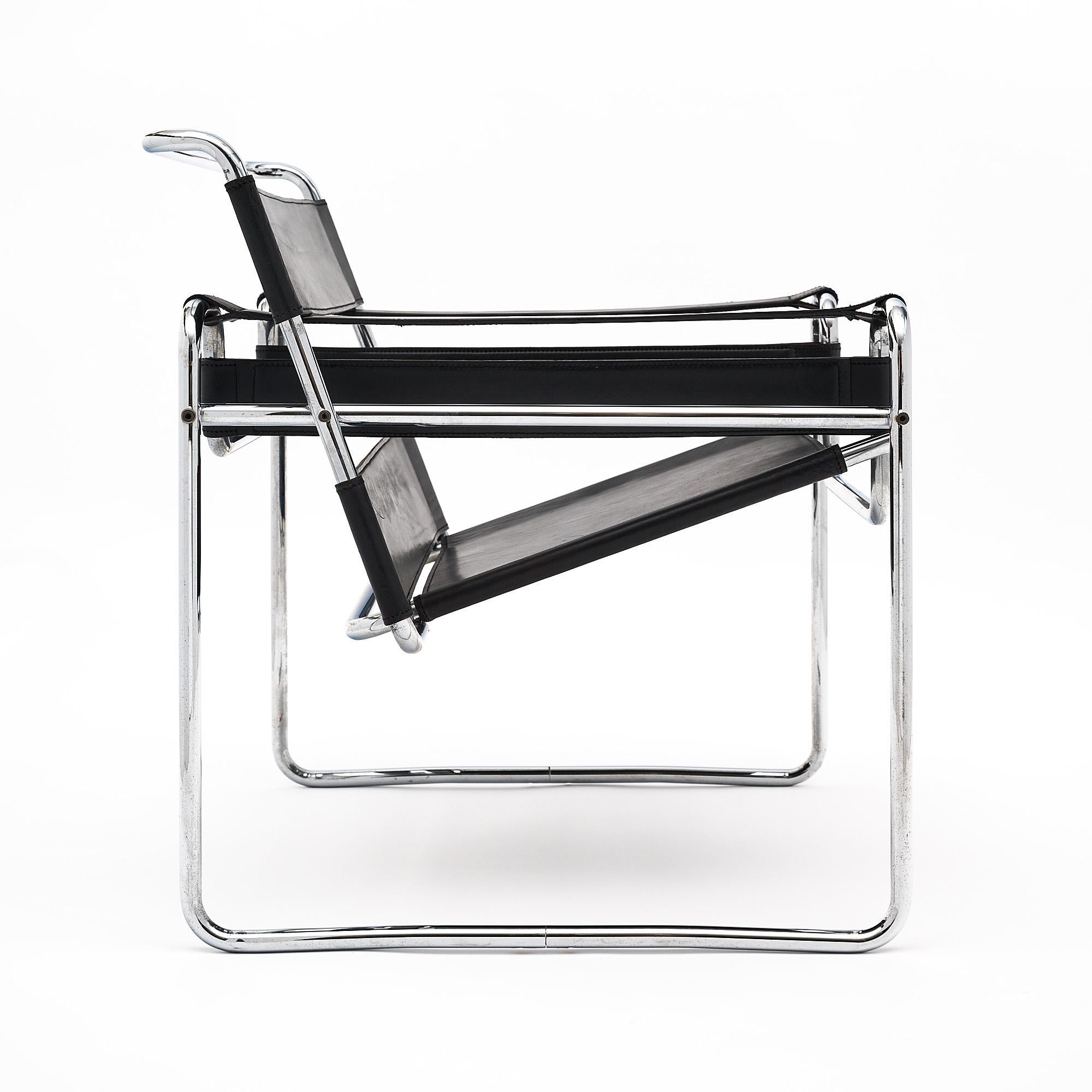 Late 20th Century Wassily Armchairs by Marcel Breuer For Sale
