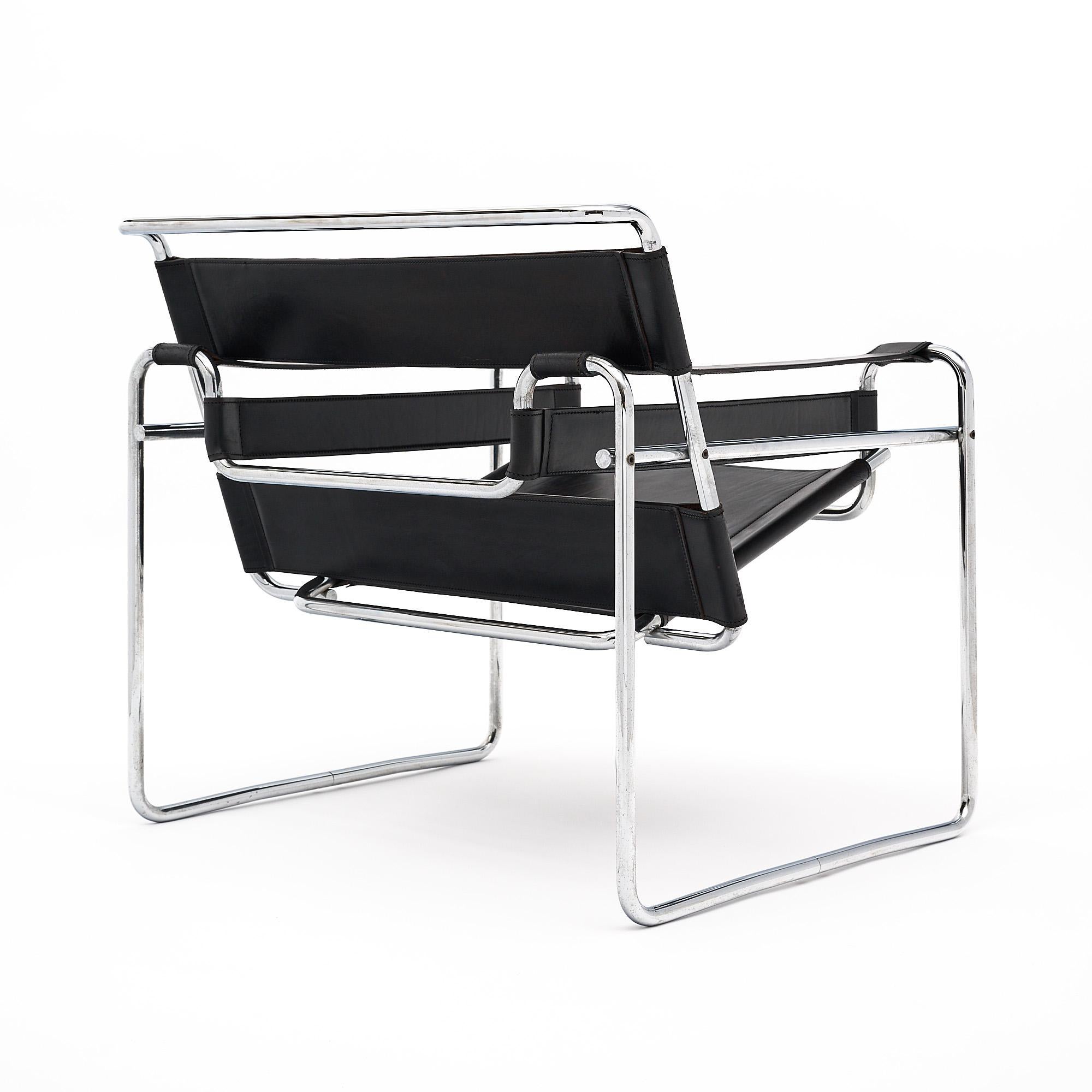 Steel Wassily Armchairs by Marcel Breuer For Sale