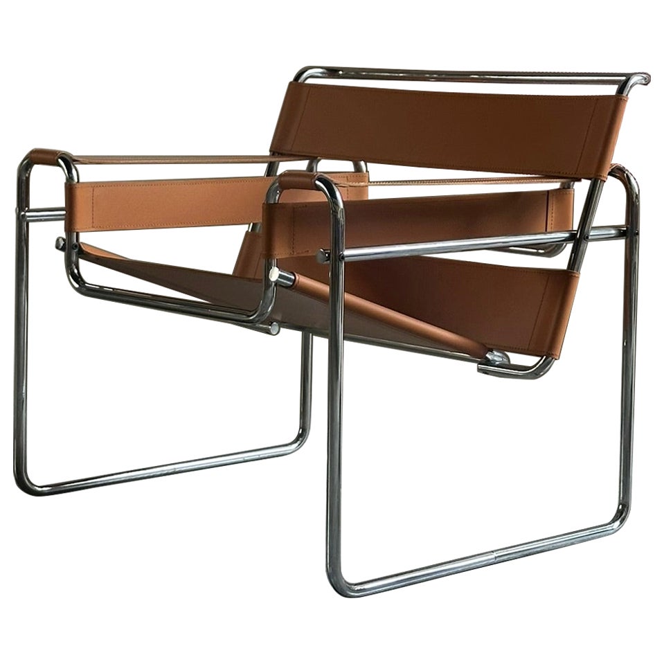 Wassily B3 armchair designed by Marcel Breuer for Gavina, 1970