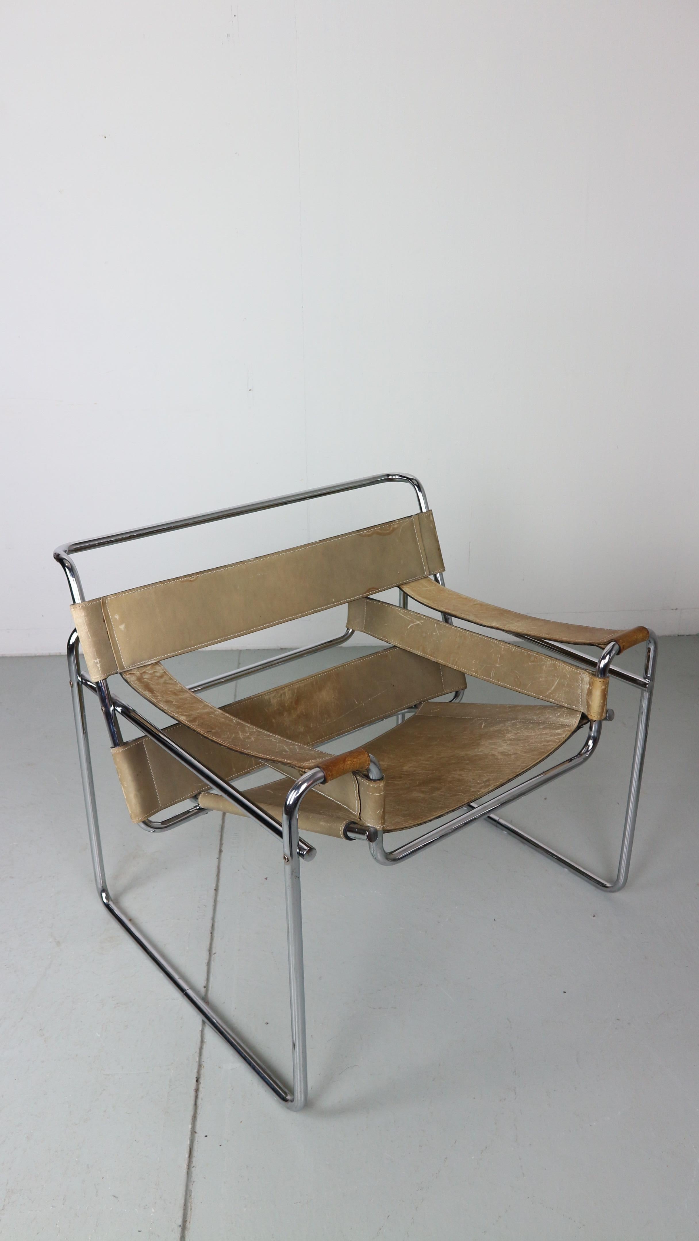 Wassily B3 Chair by Marcel Breuer for Fasem, 1960s 6