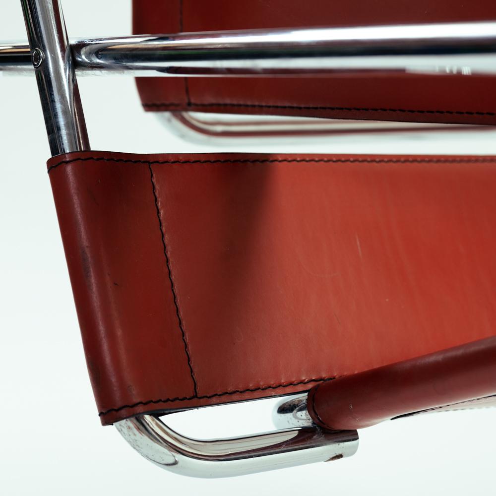 Wassily B3 lounge chair by Marcel Breuer in brown for Knoll, 1960s 2