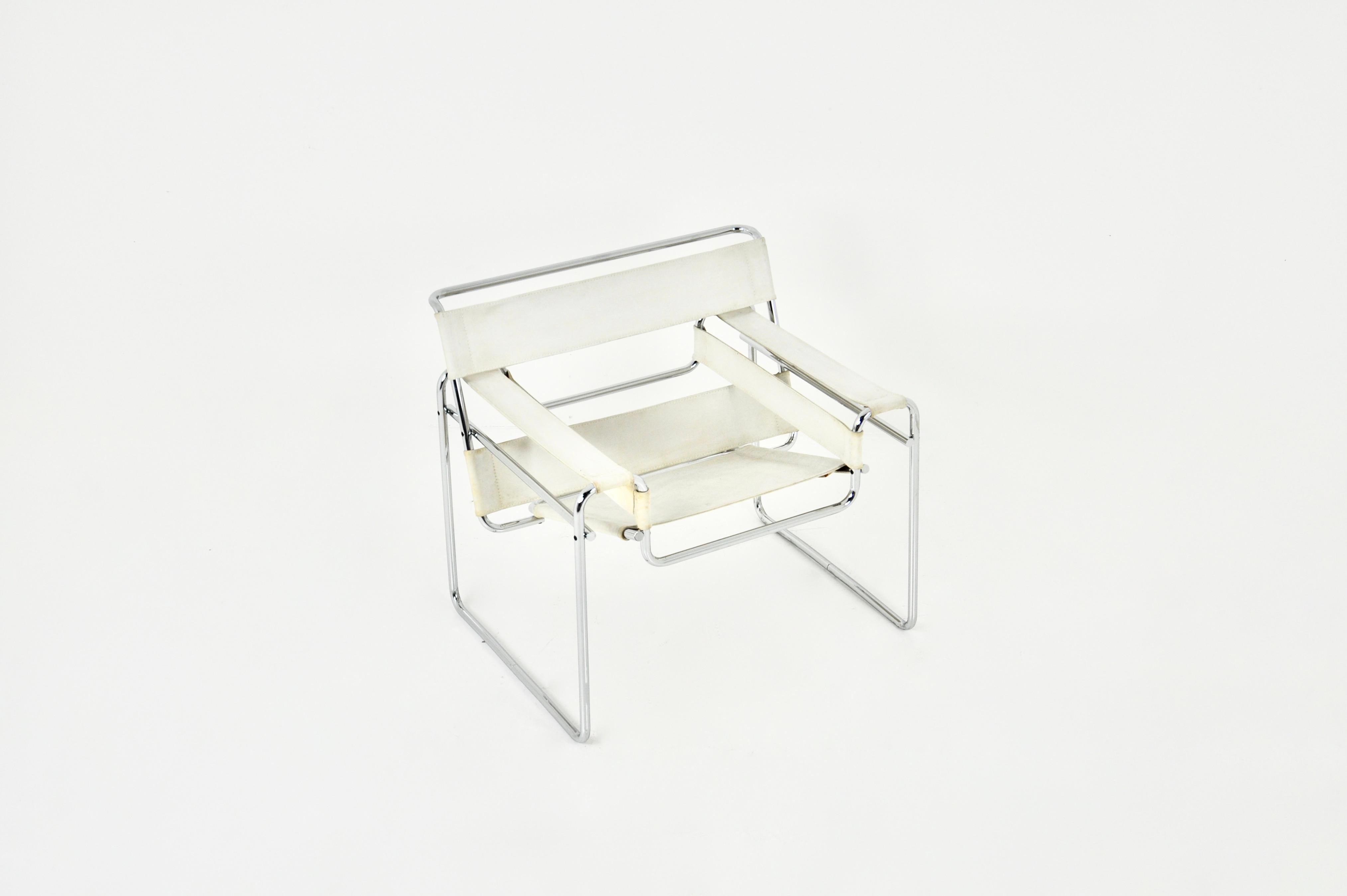 Stuhl „Wassily“ von Marcel Breuer für Gavina, 1970er Jahre (Moderne der Mitte des Jahrhunderts) im Angebot
