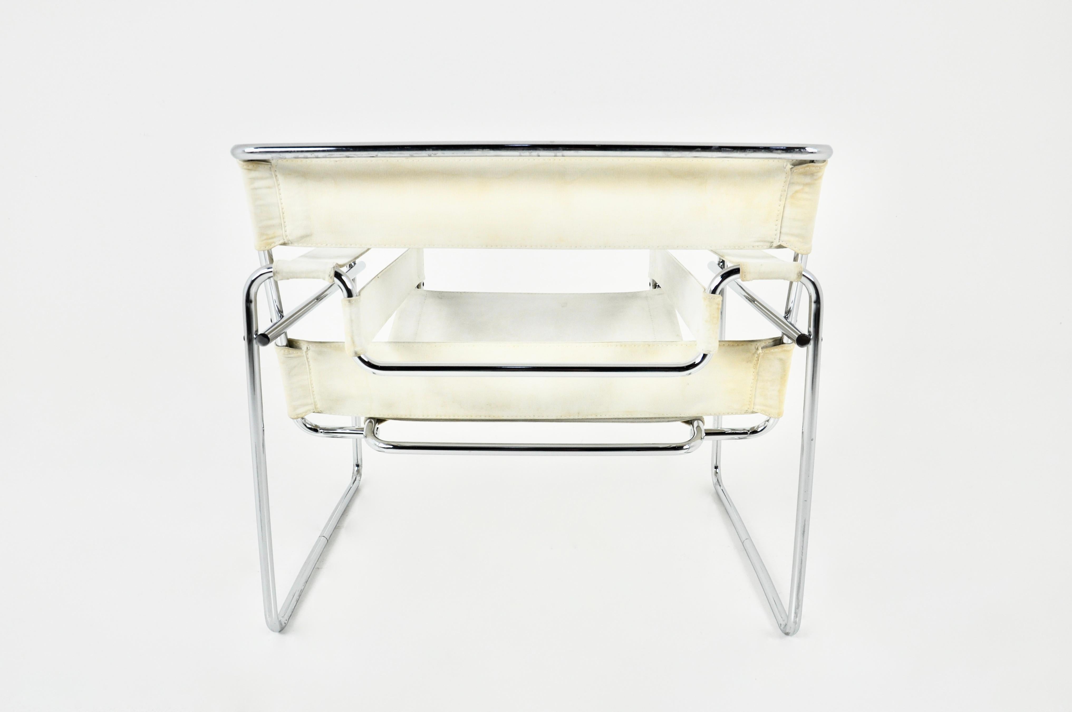 Stuhl „Wassily“ von Marcel Breuer für Gavina, 1970er Jahre (Ende des 20. Jahrhunderts) im Angebot