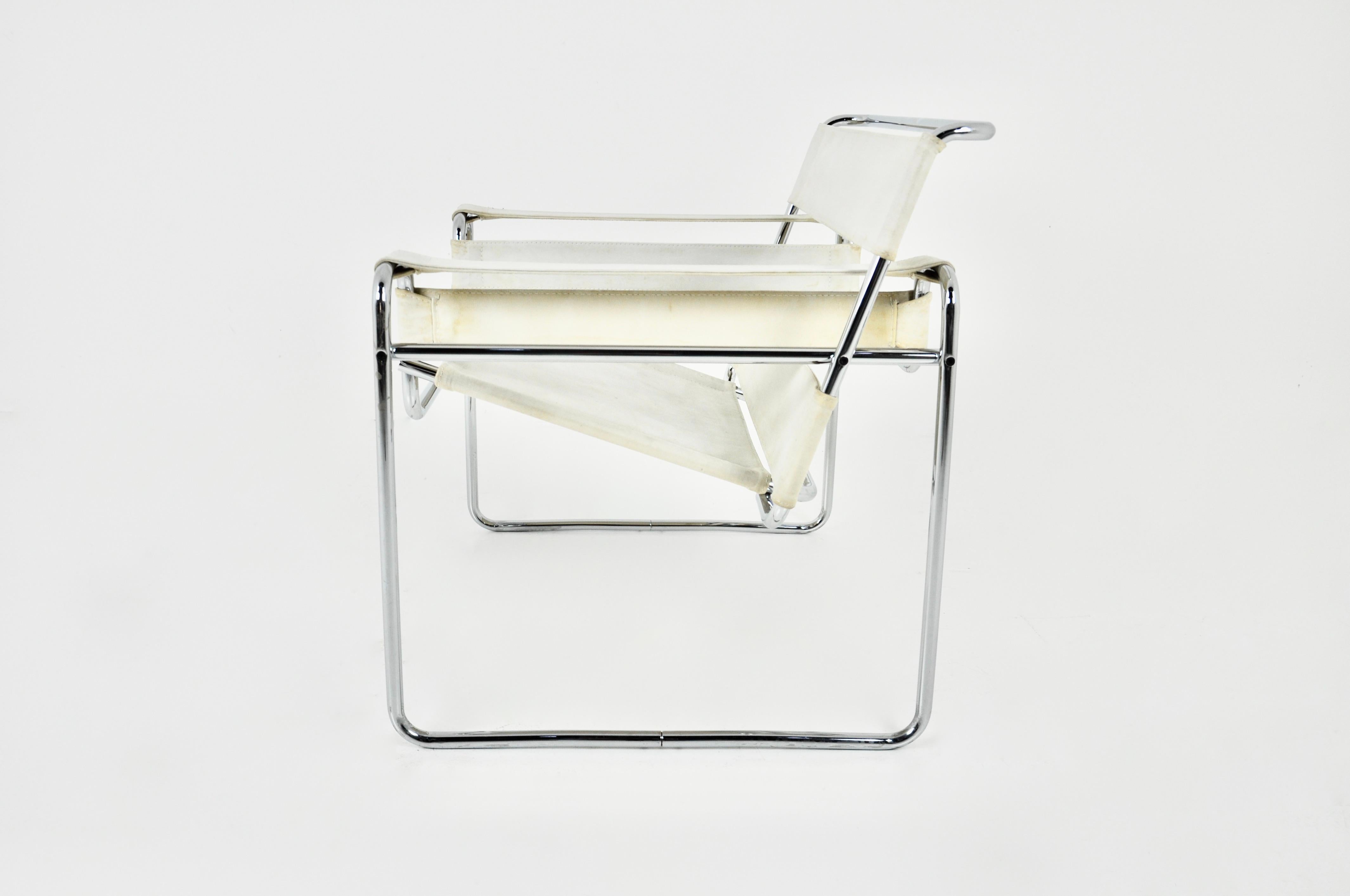 Stuhl „Wassily“ von Marcel Breuer für Gavina, 1970er Jahre (Metall) im Angebot