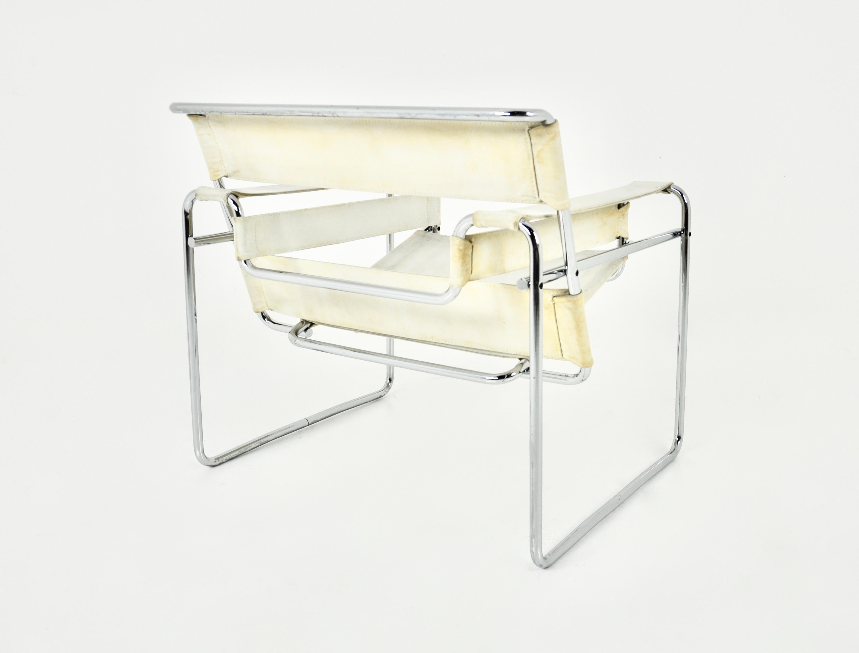 Stuhl „Wassily“ von Marcel Breuer für Gavina, 1970er Jahre im Angebot 1