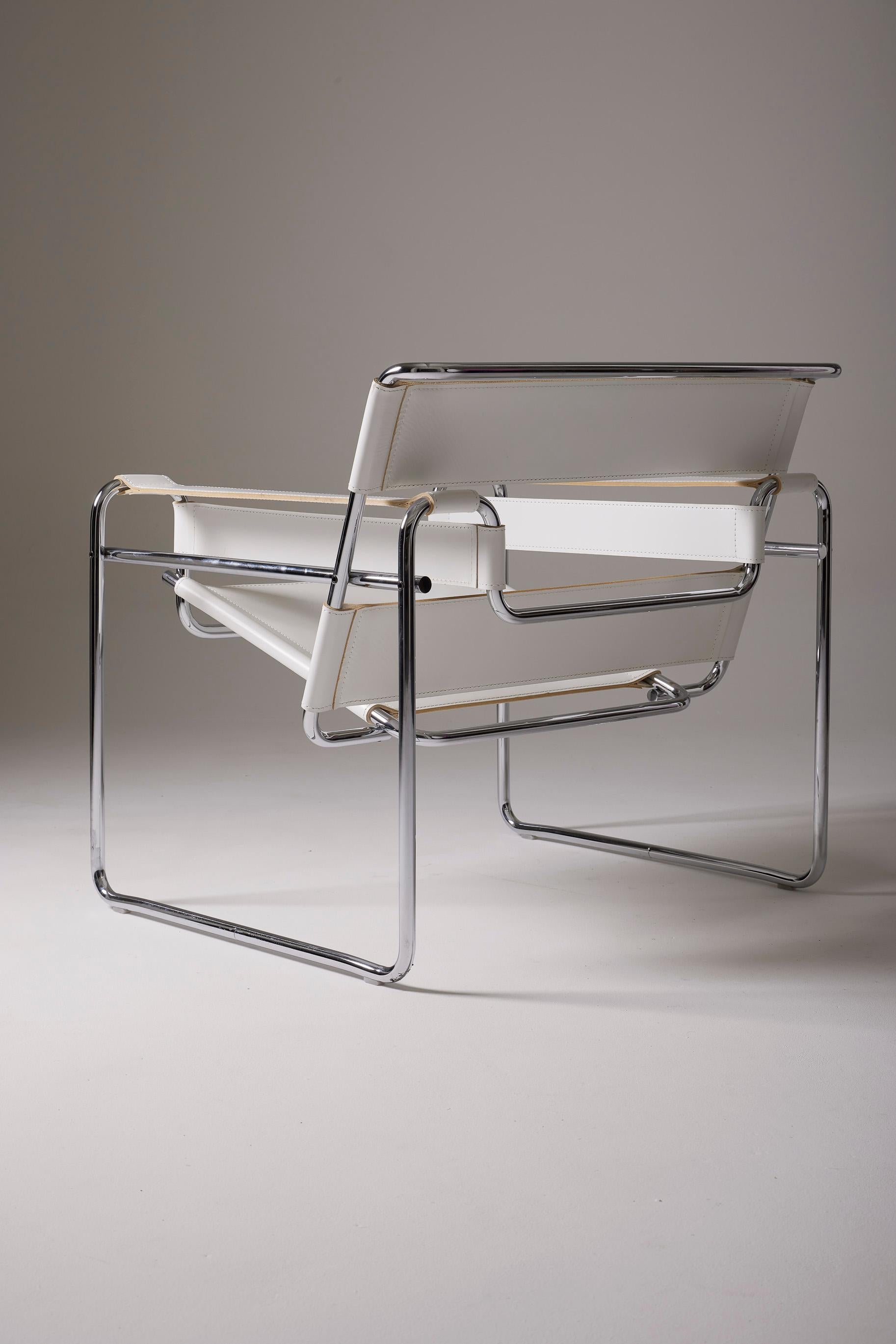 Signierter Wassily-Stuhl von Marcel Breuer für Knoll (Metall)
