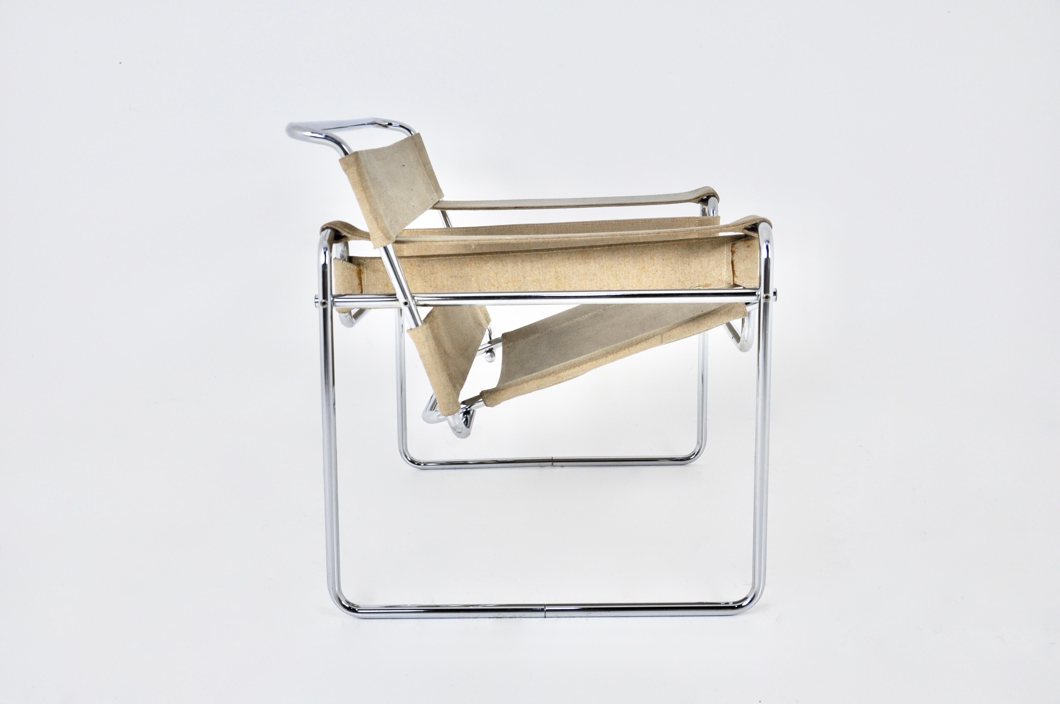 Wassily Chair in the style of Marcel Breuer, 1980s In Good Condition In Lasne, BE