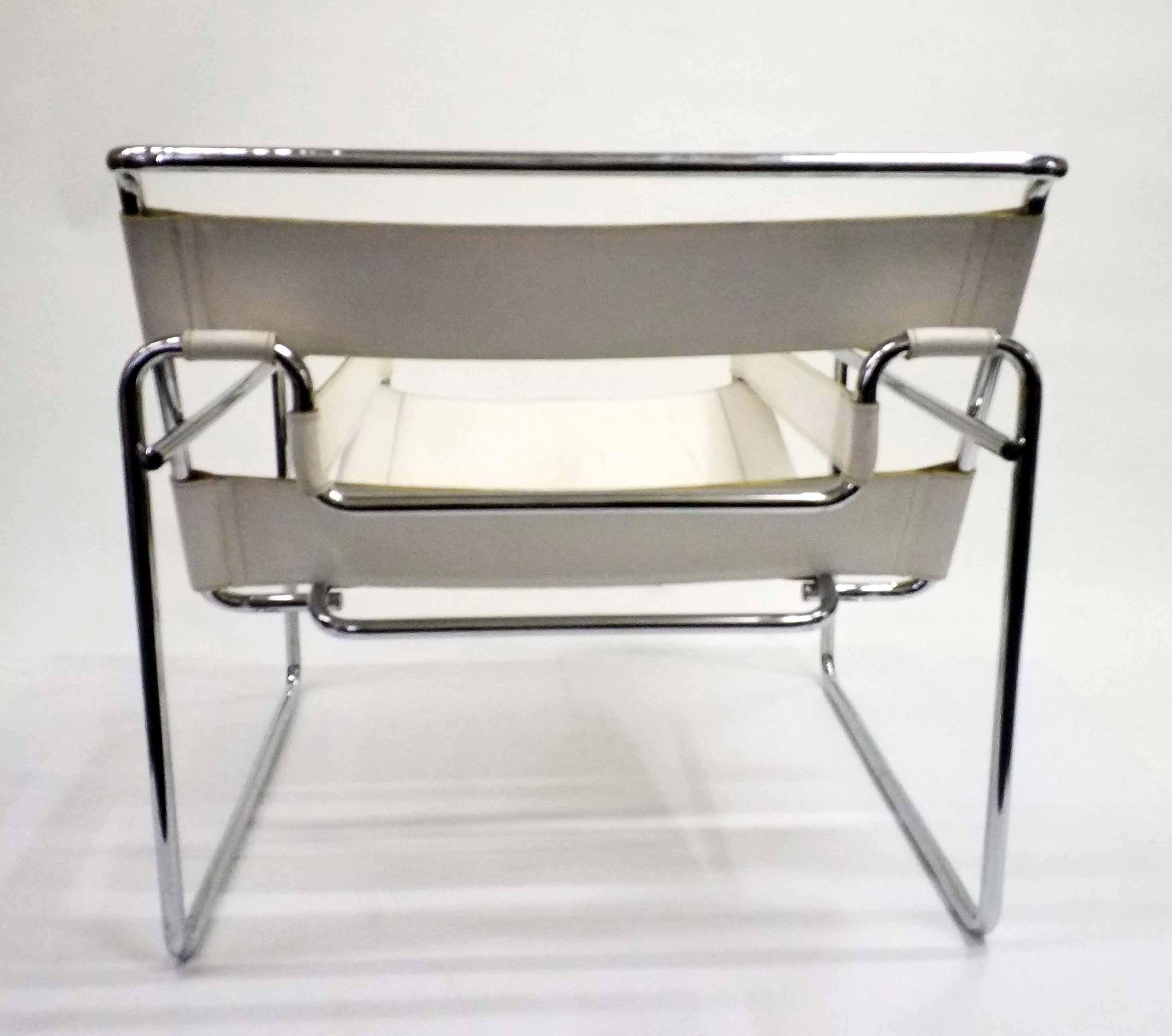 Bauhaus Wassily Chair, Model B3, by Marcel Breuer, Vintage, 1970s