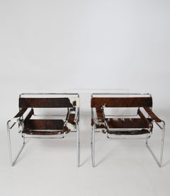 Wassily Chairs by Marcel Breuer for Knoll, a Pair