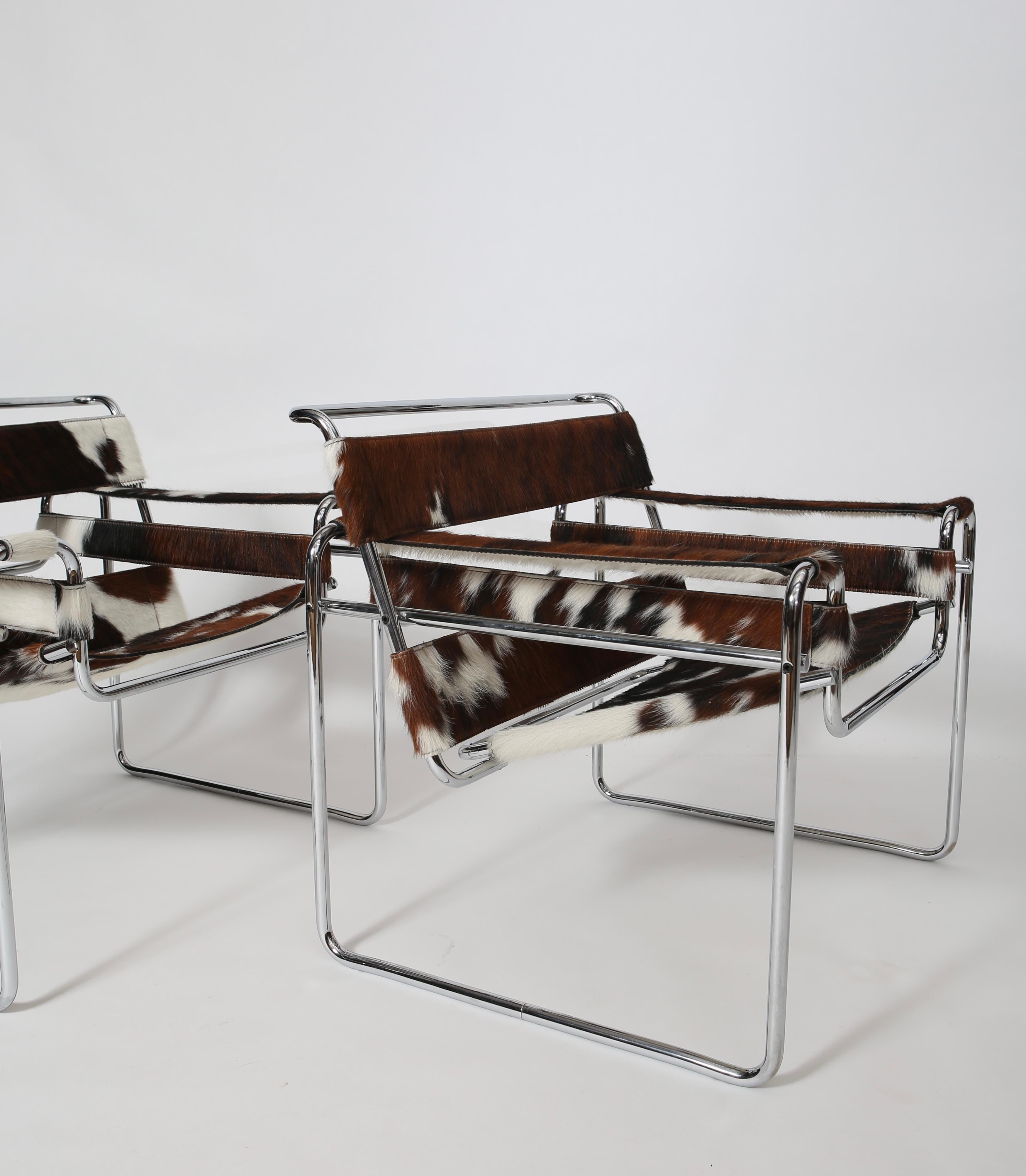Paire de chaises Wassily de Marcel Breuer pour Knoll 1